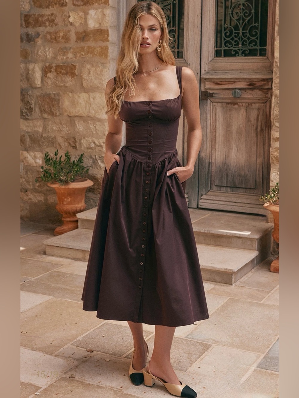 House of cb Tatiana rich brown midi sundress - Picture 7 of 16